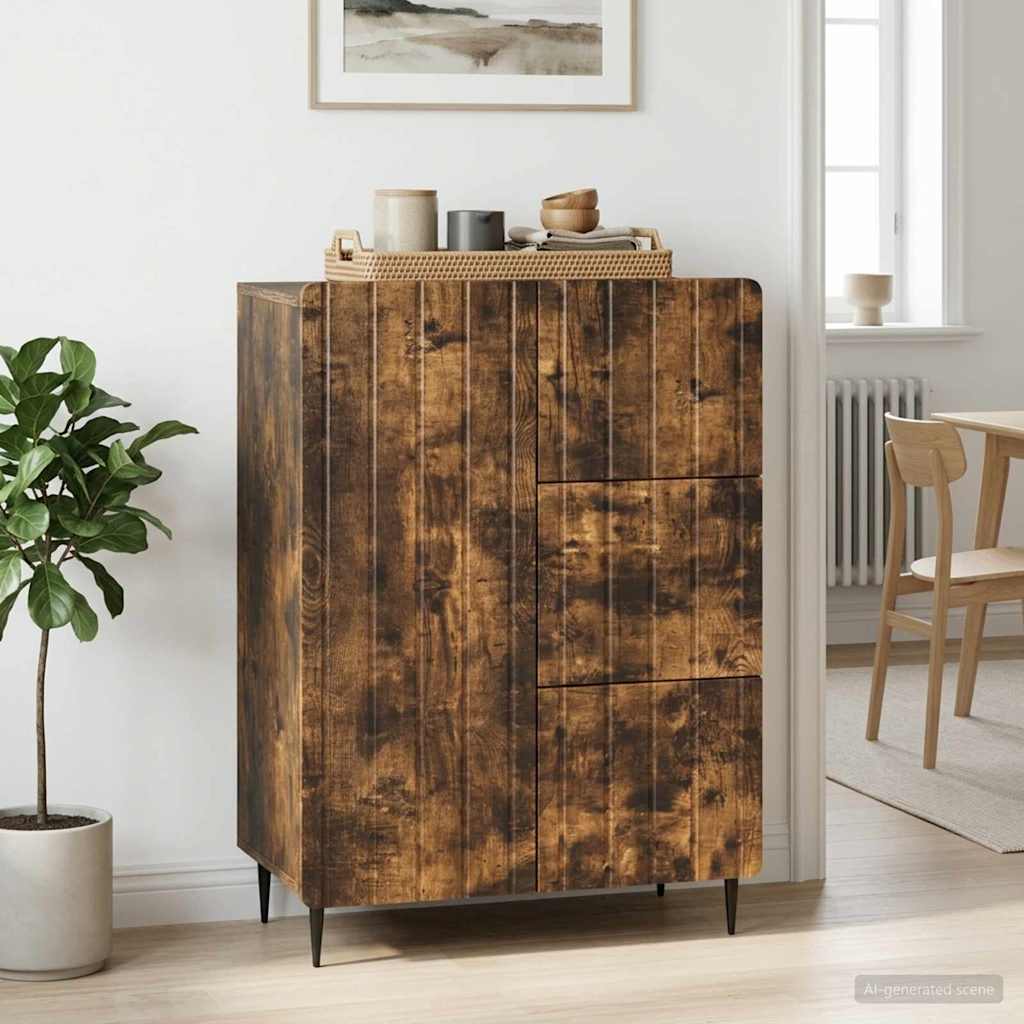Sideboard Räuchereiche 66 x 34,5 x 91,5 cm Holzwerkstoff