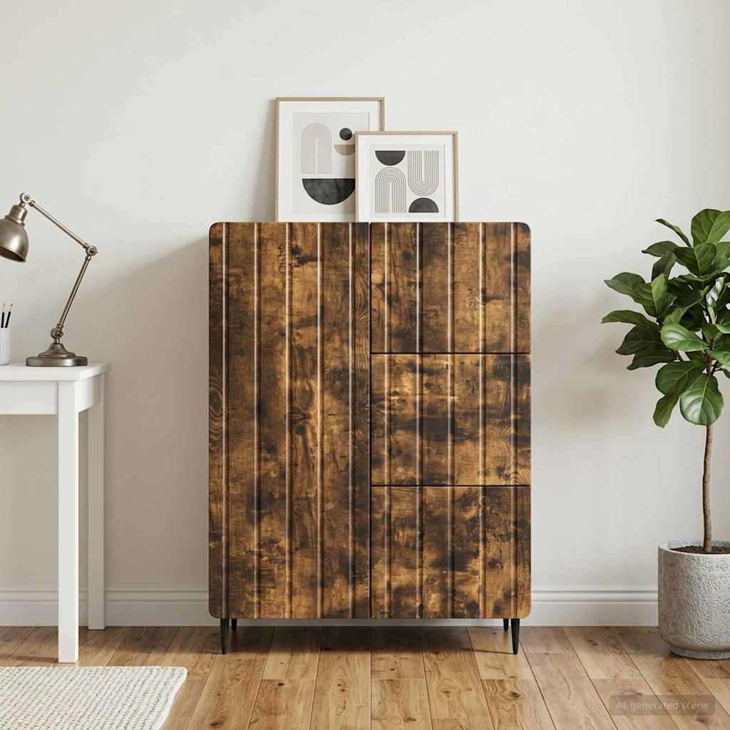 Sideboard Räuchereiche 66 x 34,5 x 91,5 cm Holzwerkstoff