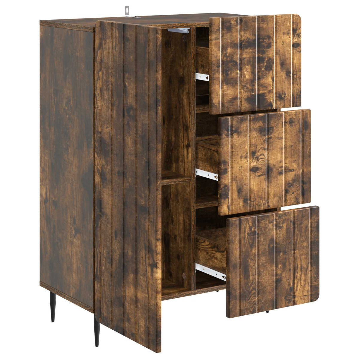 Sideboard Räuchereiche 66 x 34,5 x 91,5 cm Holzwerkstoff