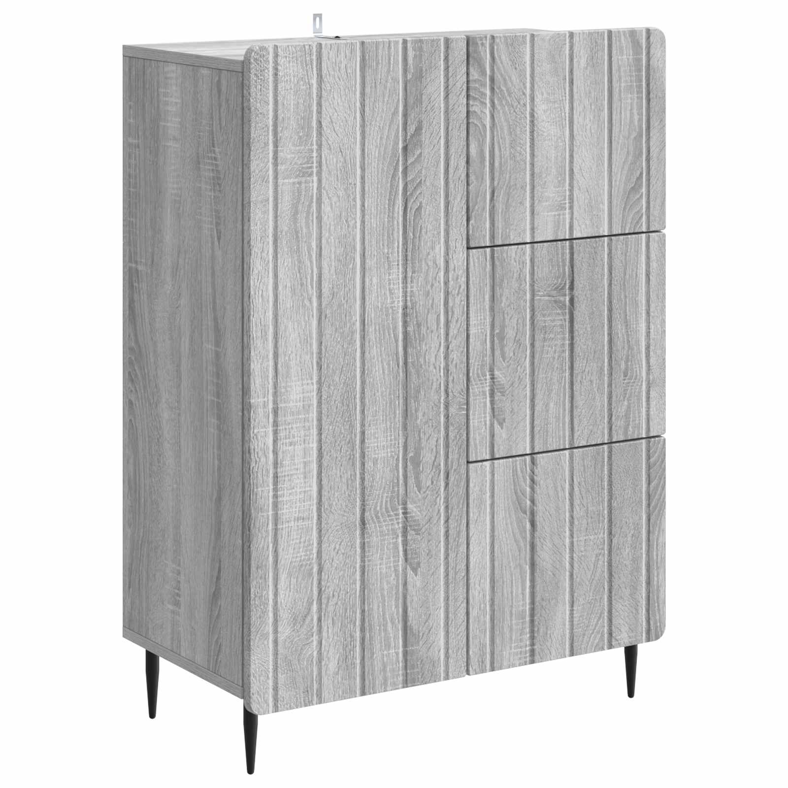 Sideboard Sonoma-Grau 66 x 34,5 x 91,5 cm Holzwerkstoff