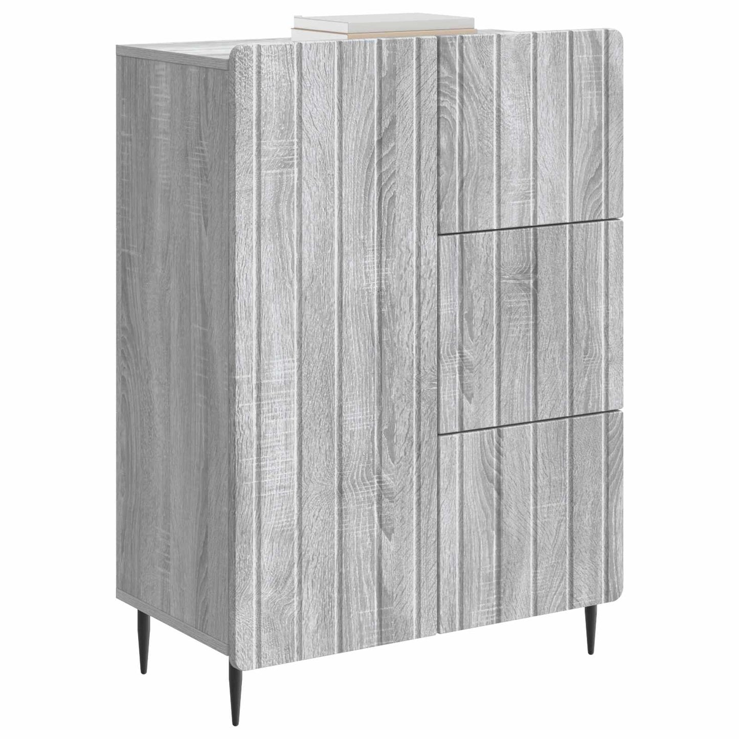 Sideboard Sonoma-Grau 66 x 34,5 x 91,5 cm Holzwerkstoff