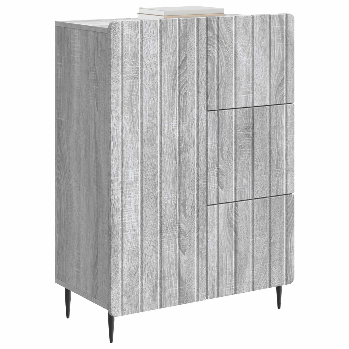 Sideboard Sonoma-Grau 66 x 34,5 x 91,5 cm Holzwerkstoff