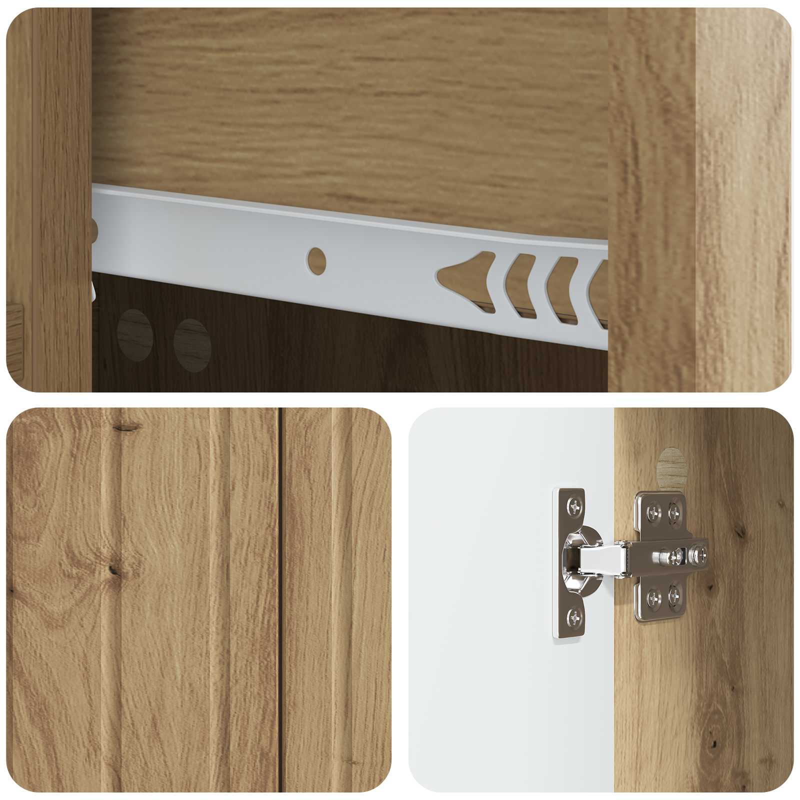 Sideboard Artisan-Eiche 66 x 34,5 x 91,5 cm Holzwerkstoff