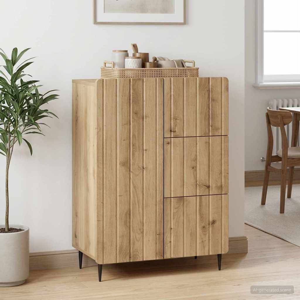 Sideboard Artisan-Eiche 66 x 34,5 x 91,5 cm Holzwerkstoff