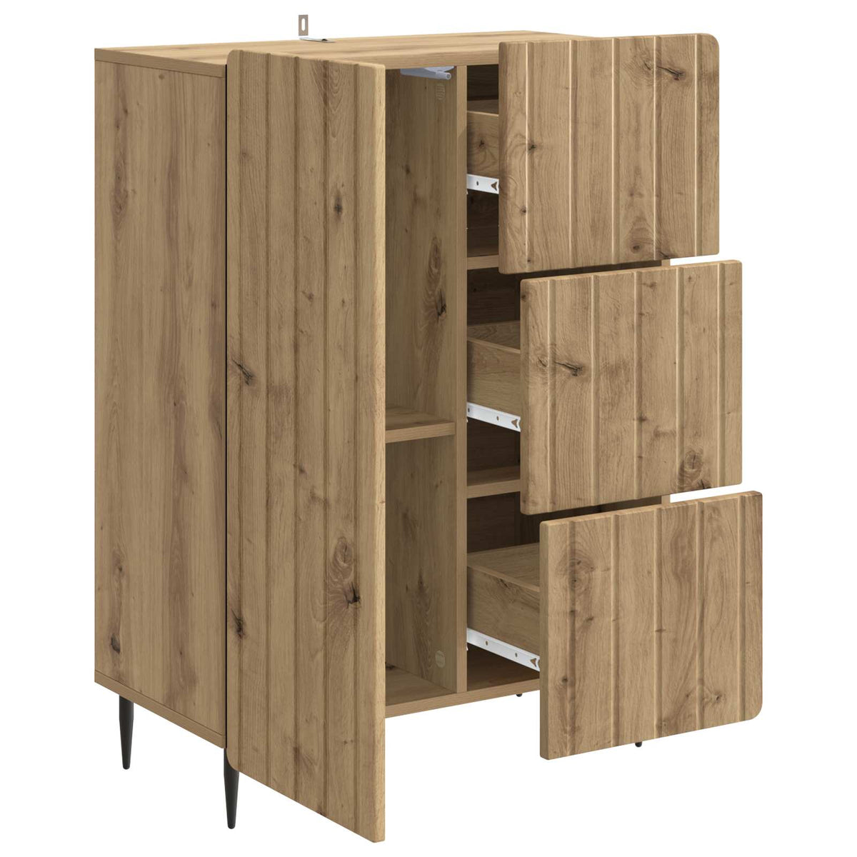 Sideboard Artisan-Eiche 66 x 34,5 x 91,5 cm Holzwerkstoff