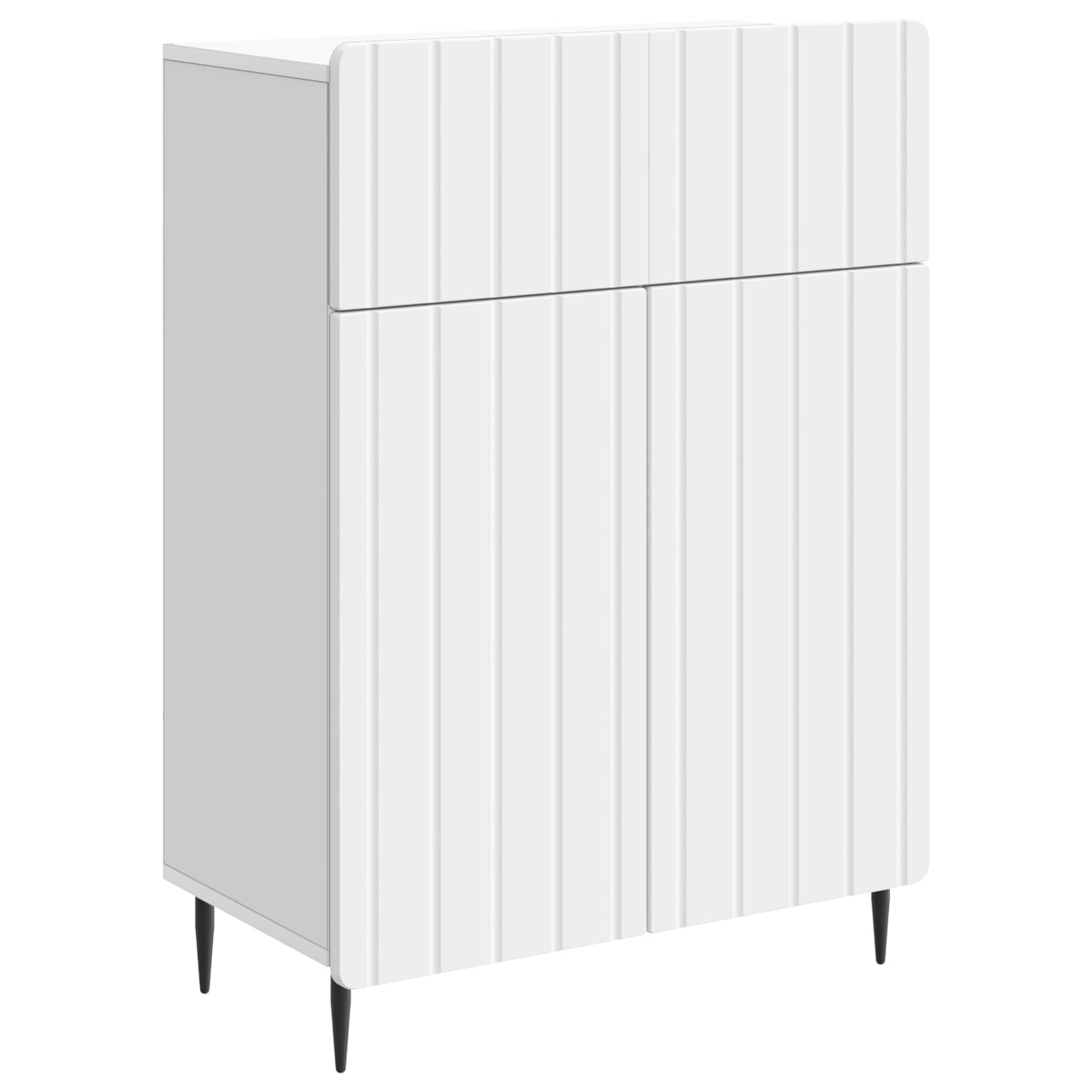 Sideboard Weiß 66 x 34,5 x 92 cm Holzwerkstoff