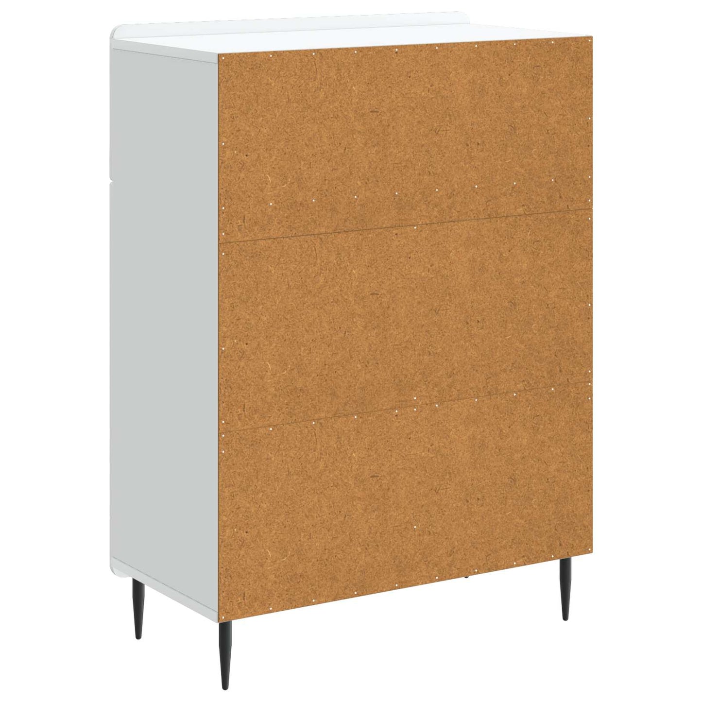 Sideboard Weiß 66 x 34,5 x 92 cm Holzwerkstoff