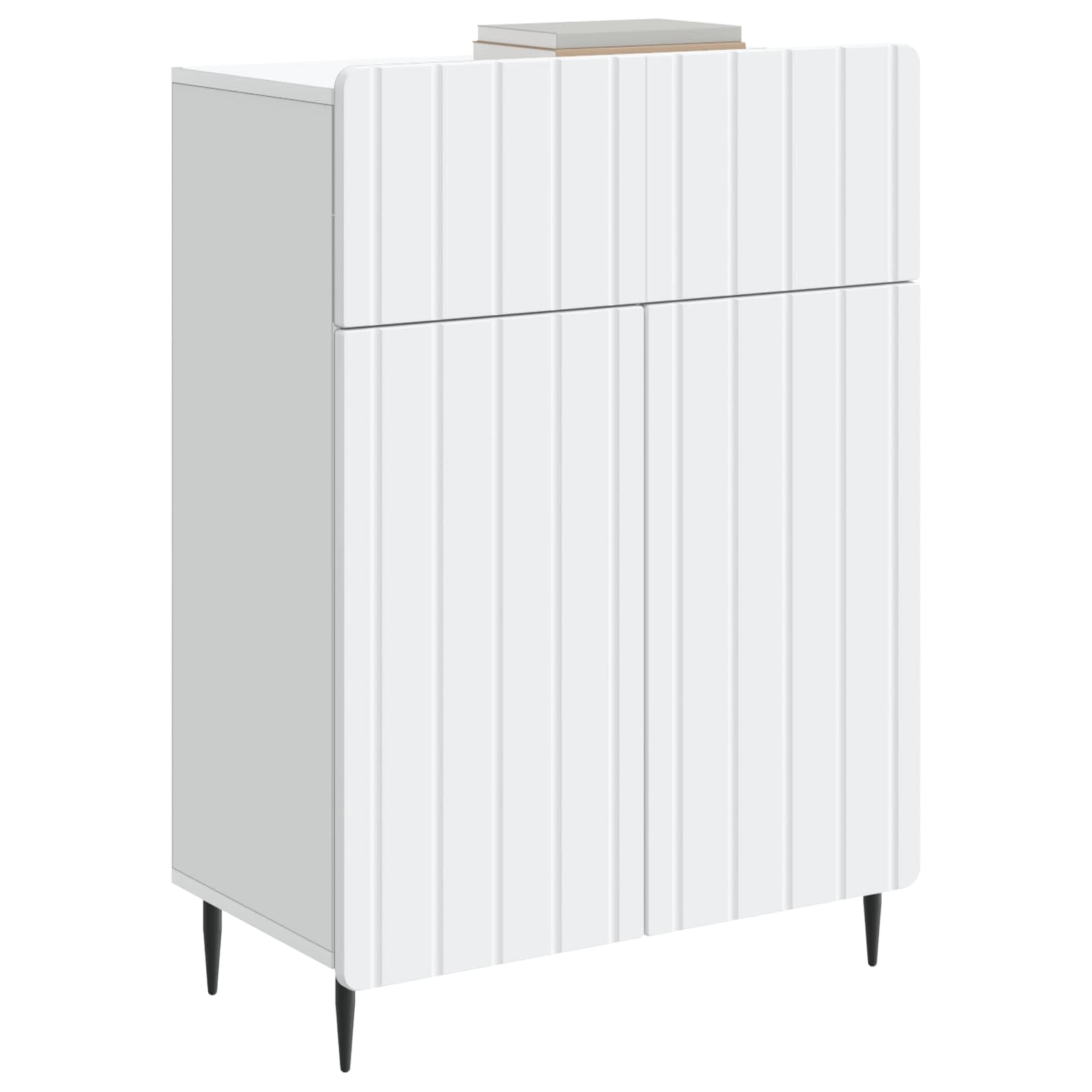 Sideboard Weiß 66 x 34,5 x 92 cm Holzwerkstoff