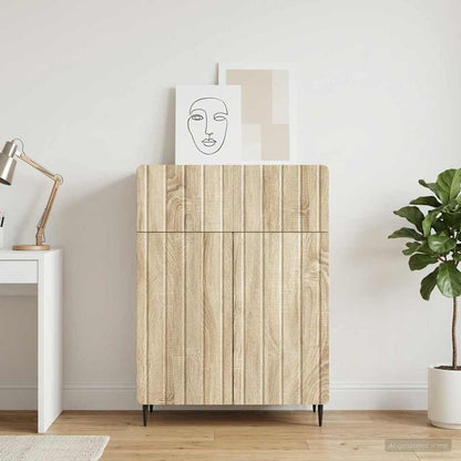 Sideboard Sonoma-Eiche 66 x 34,5 x 92 cm Holzwerkstoff