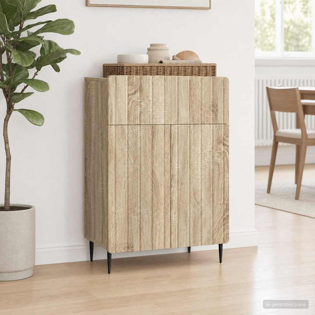 Sideboard Sonoma-Eiche 66 x 34,5 x 92 cm Holzwerkstoff