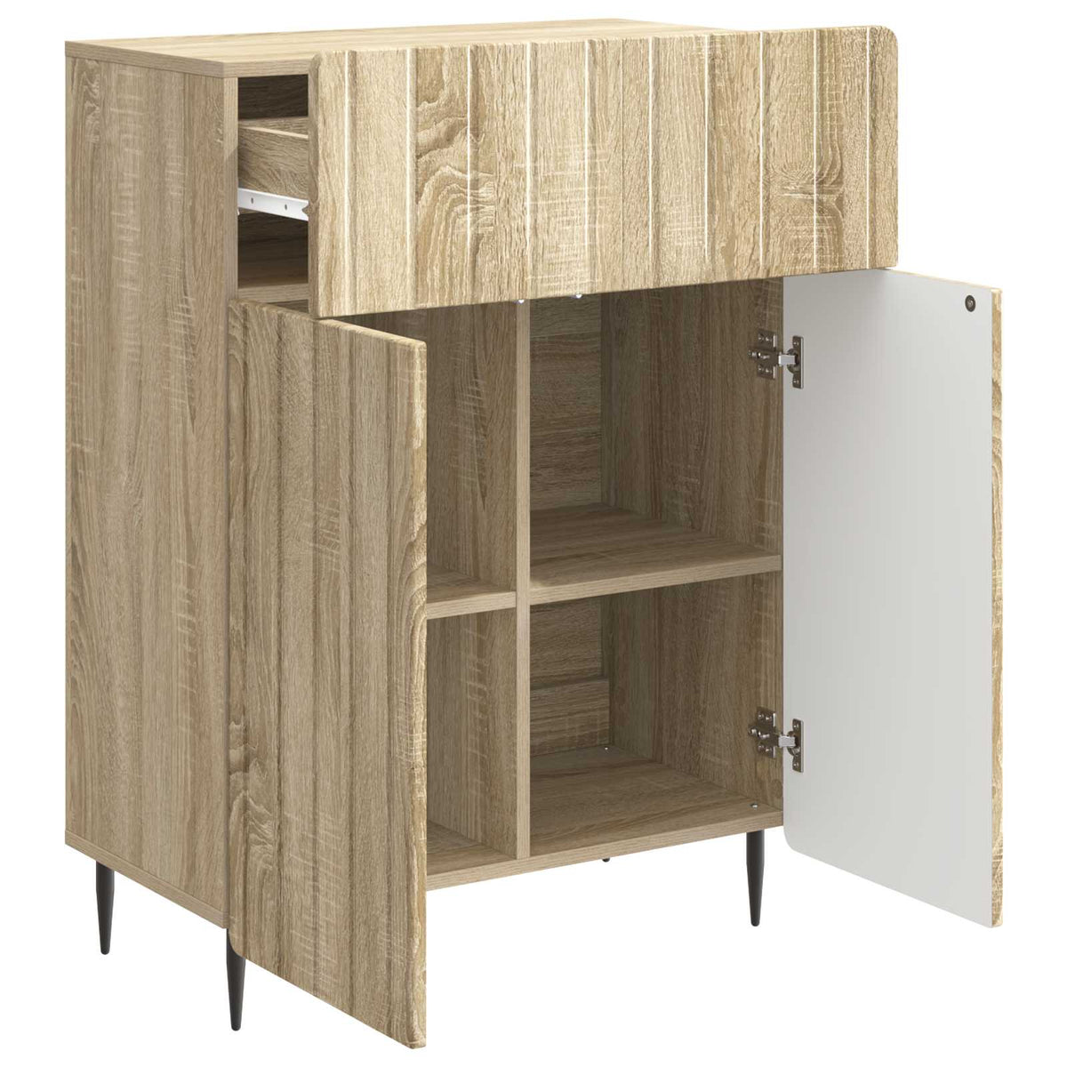 Sideboard Sonoma-Eiche 66 x 34,5 x 92 cm Holzwerkstoff