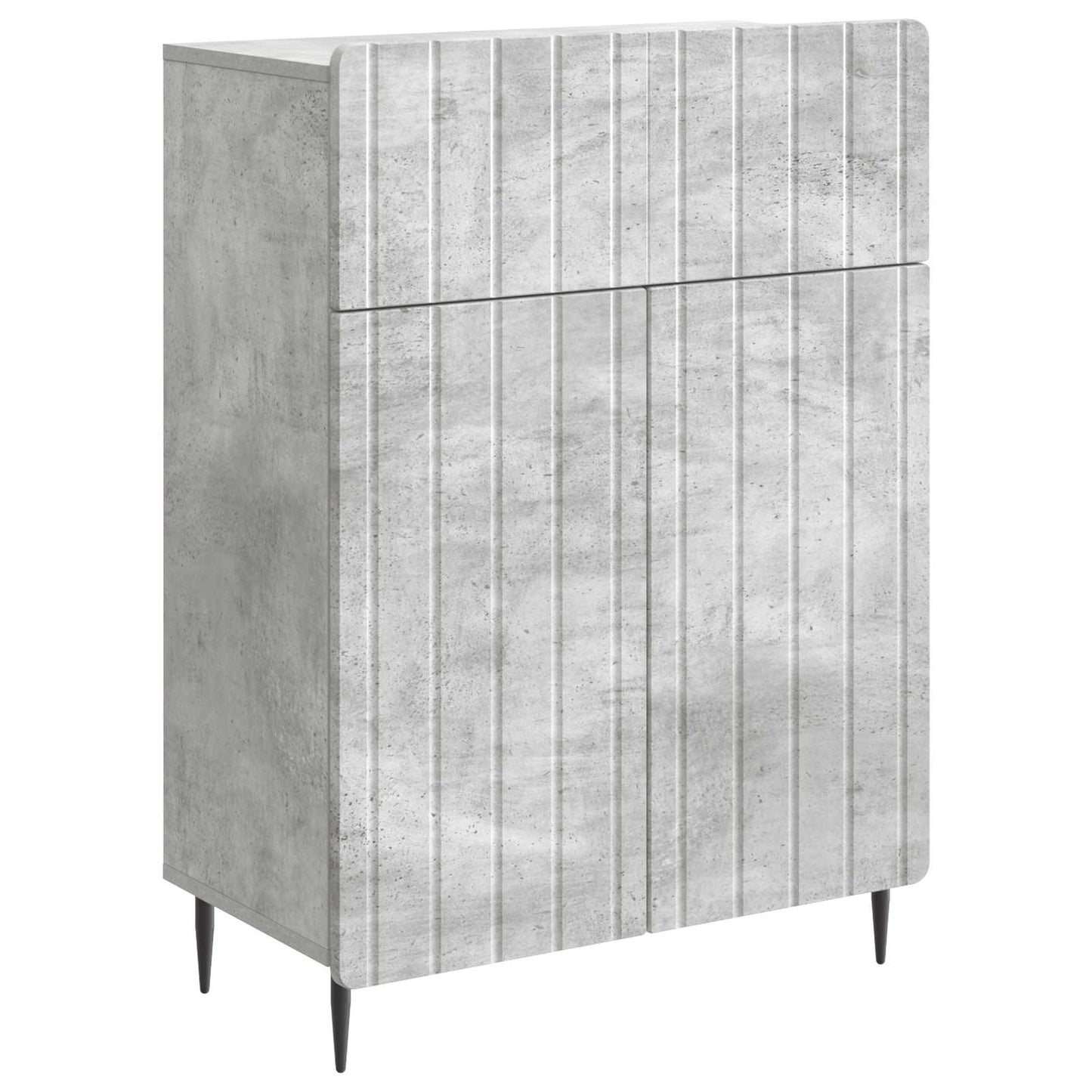 Sideboard Betongrau 66 x 34,5 x 92 cm Holzwerkstoff