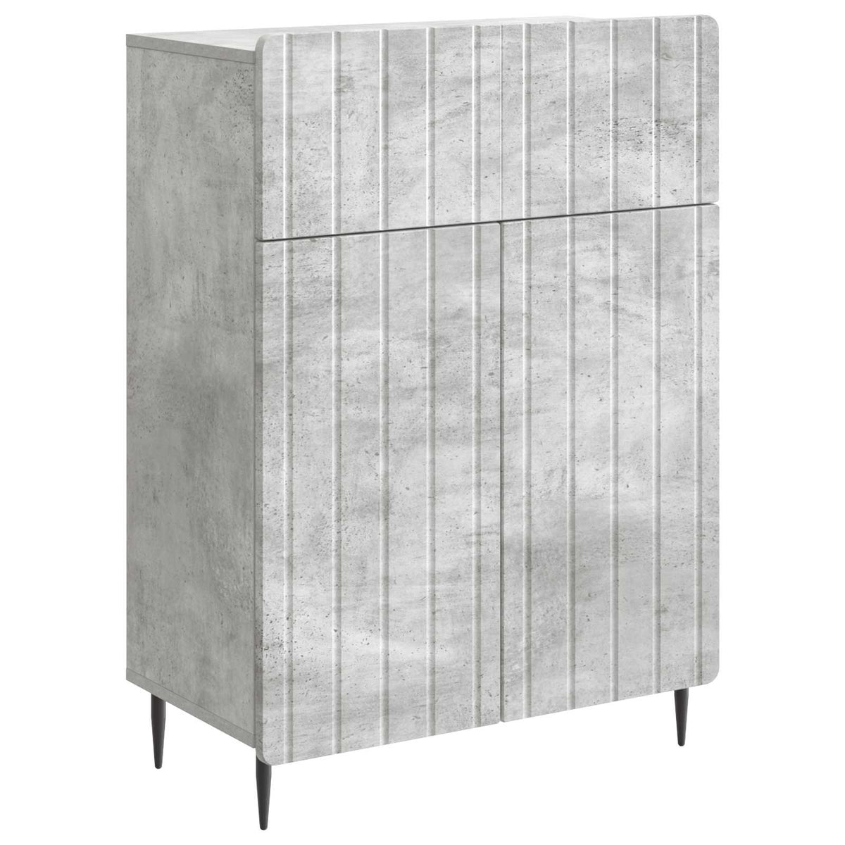 Sideboard Betongrau 66 x 34,5 x 92 cm Holzwerkstoff