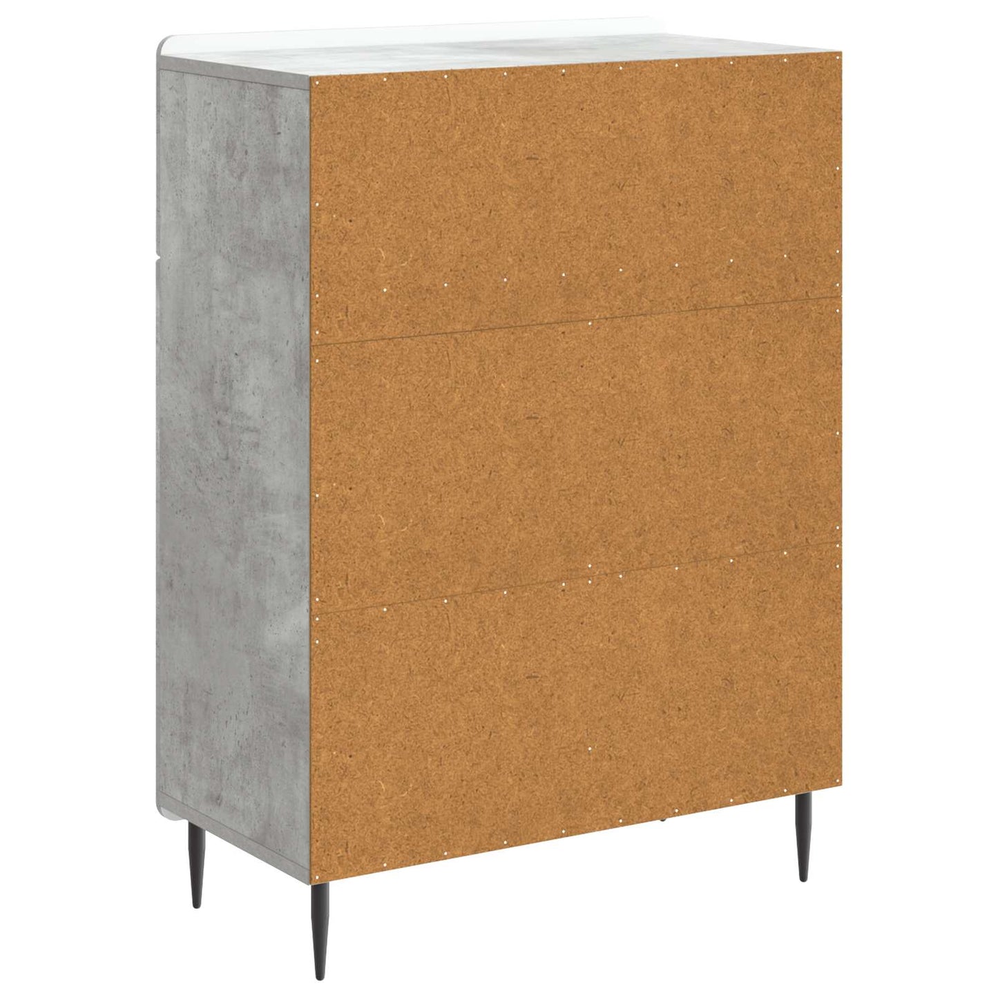 Sideboard Betongrau 66 x 34,5 x 92 cm Holzwerkstoff