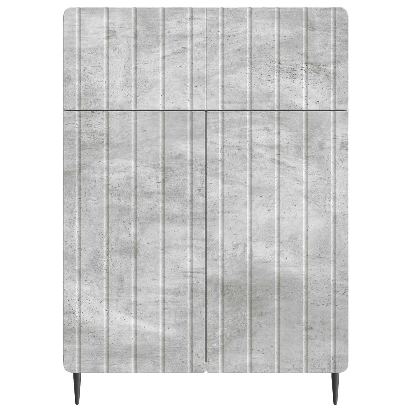 Sideboard Betongrau 66 x 34,5 x 92 cm Holzwerkstoff