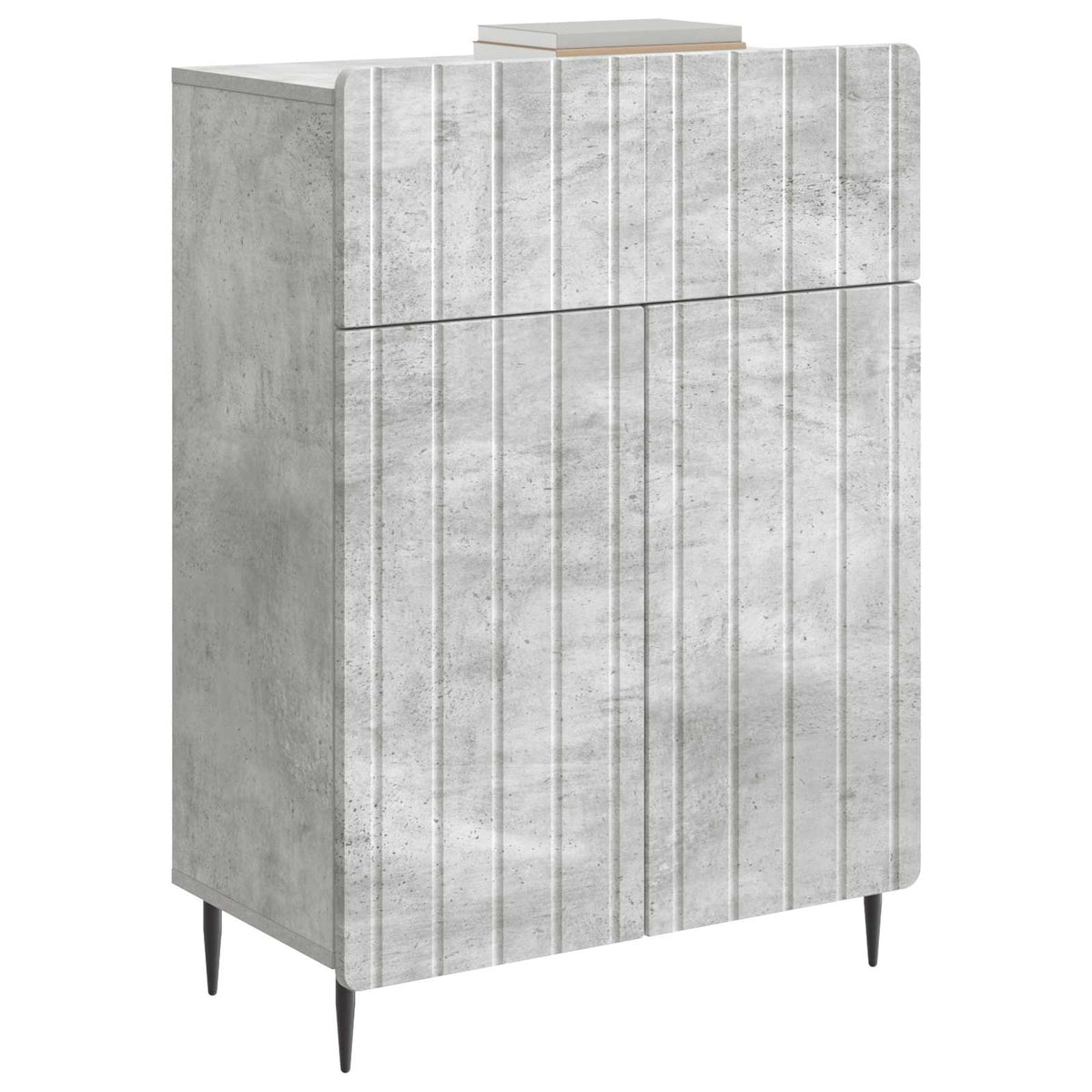 Sideboard Betongrau 66 x 34,5 x 92 cm Holzwerkstoff