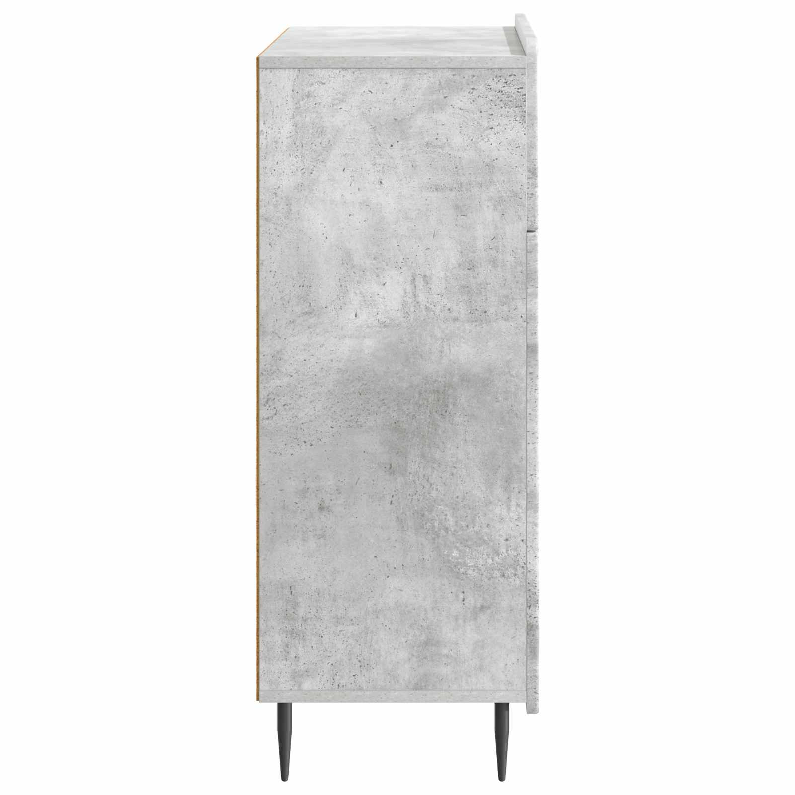 Sideboard Betongrau 66 x 34,5 x 92 cm Holzwerkstoff