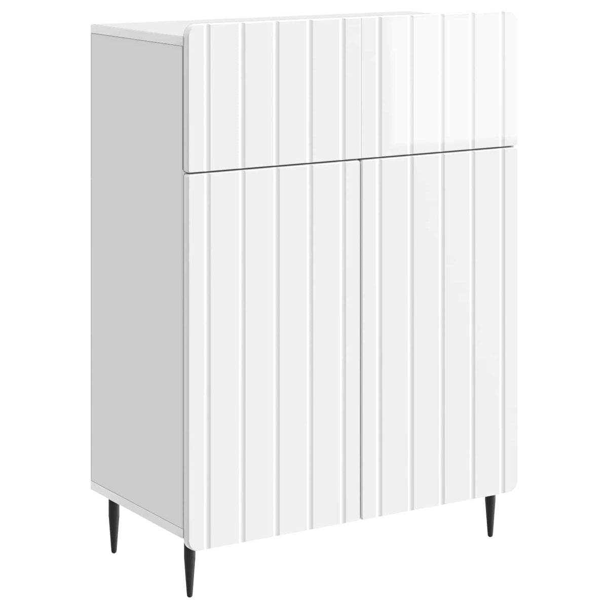 Sideboard Hochglanz Weiß 66 x 34,5 x 92 cm Holzwerkstoff