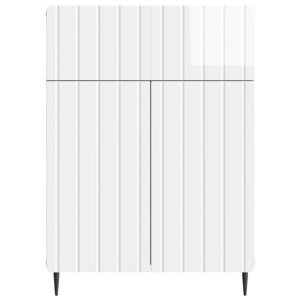Sideboard Hochglanz Weiß 66 x 34,5 x 92 cm Holzwerkstoff