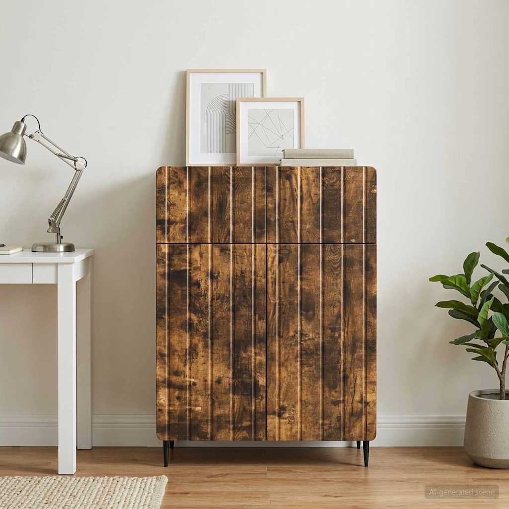 Sideboard Räuchereiche 66 x 34,5 x 92 cm Holzwerkstoff