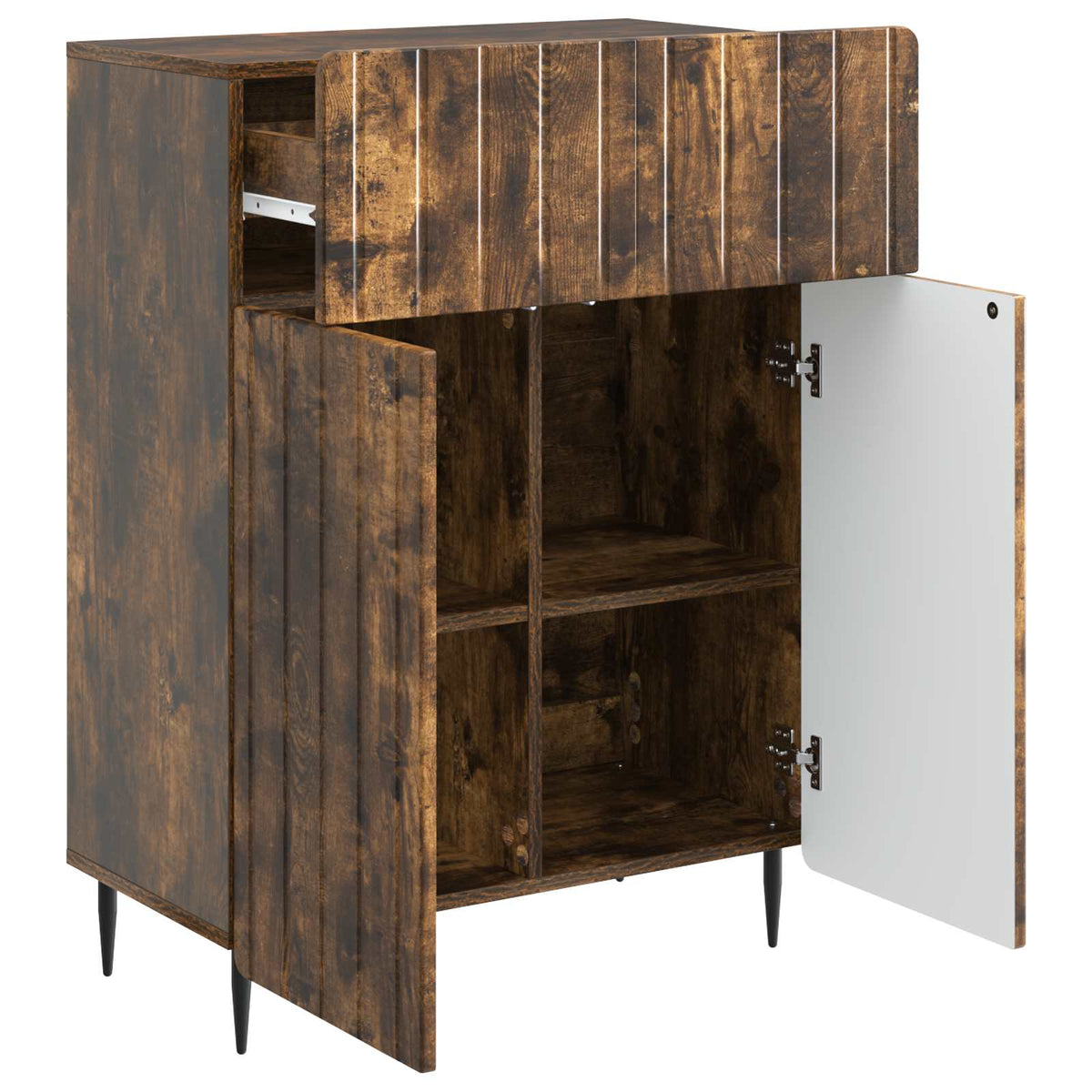 Sideboard Räuchereiche 66 x 34,5 x 92 cm Holzwerkstoff
