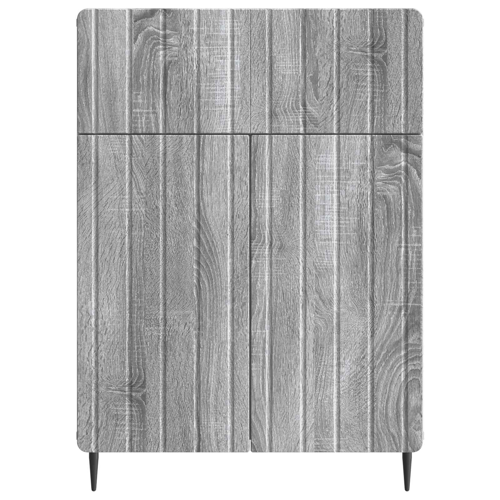 Sideboard Sonoma-Grau 66 x 34,5 x 92 cm Holzwerkstoff