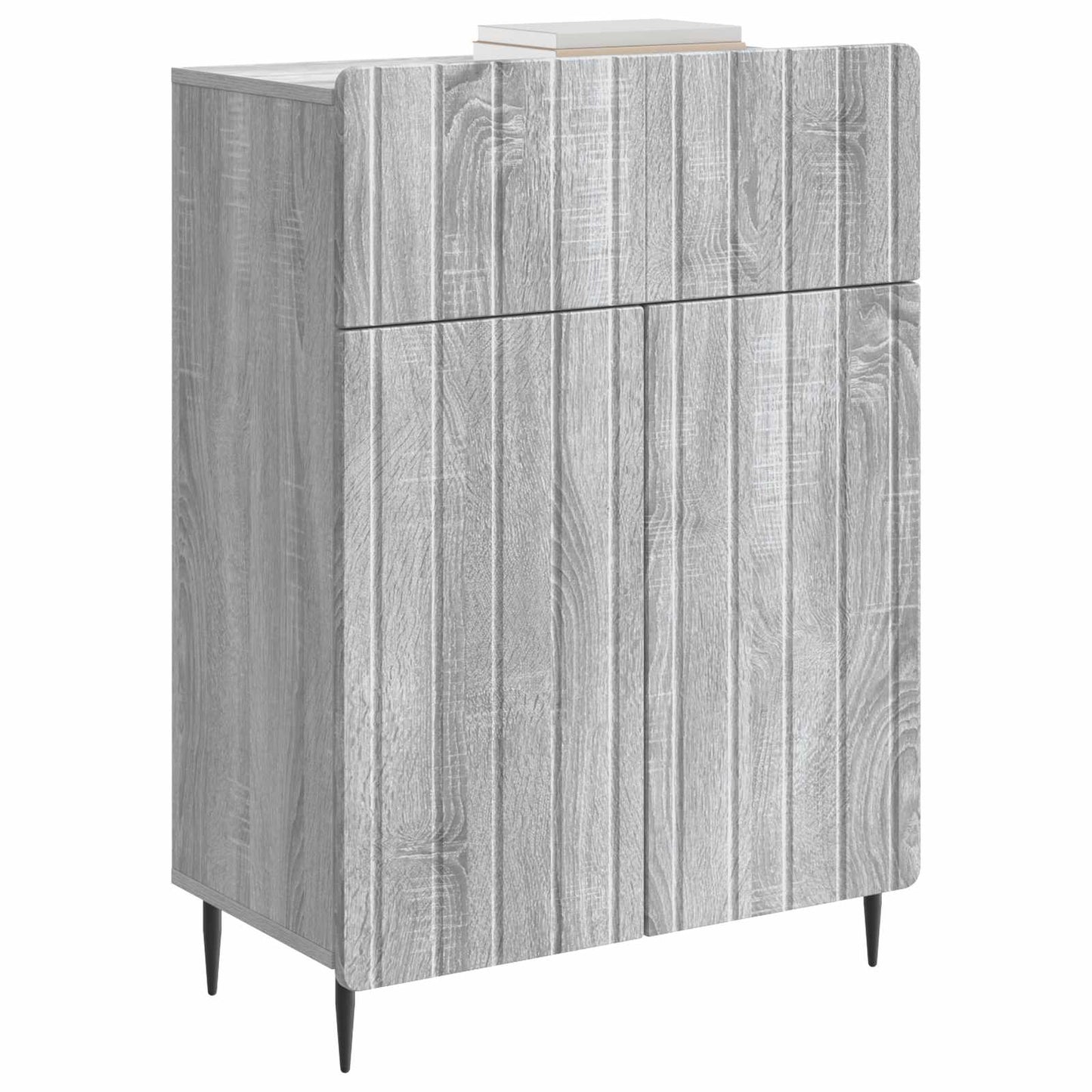 Sideboard Sonoma-Grau 66 x 34,5 x 92 cm Holzwerkstoff