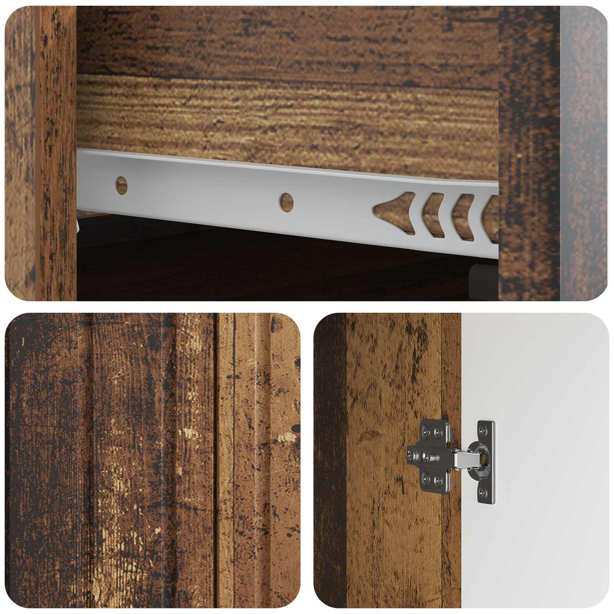 Sideboard Altholz 66 x 34,5 x 92 cm Holzwerkstoff