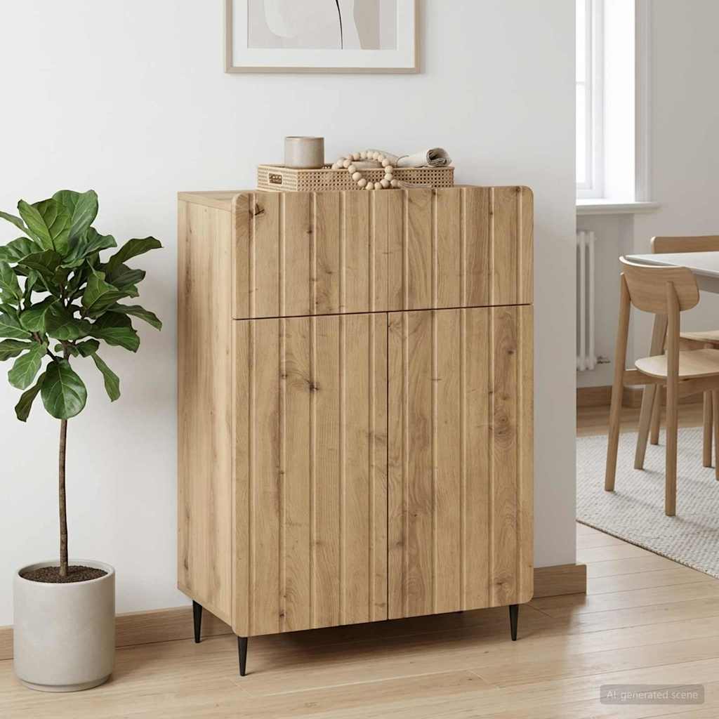 Sideboard Artisan-Eiche 66 x 34,5 x 92 cm Holzwerkstoff
