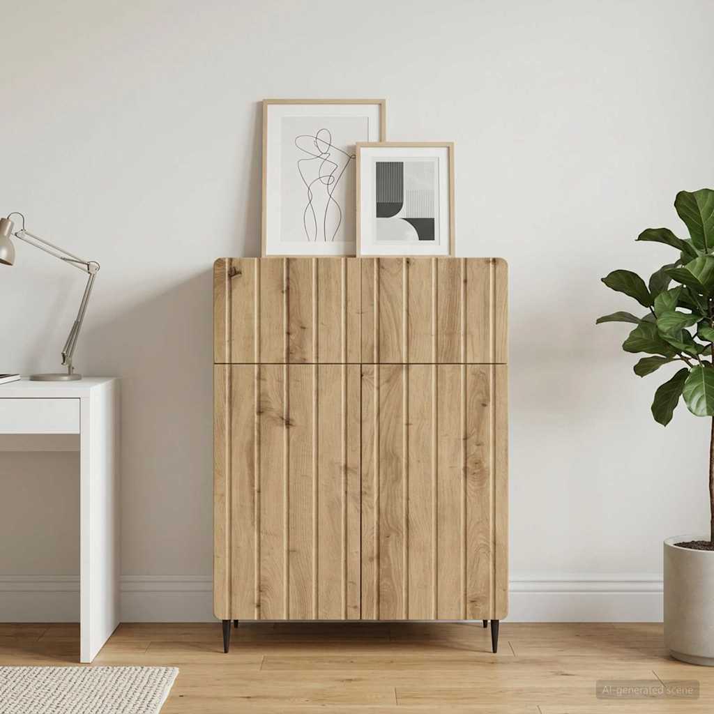 Sideboard Artisan-Eiche 66 x 34,5 x 92 cm Holzwerkstoff