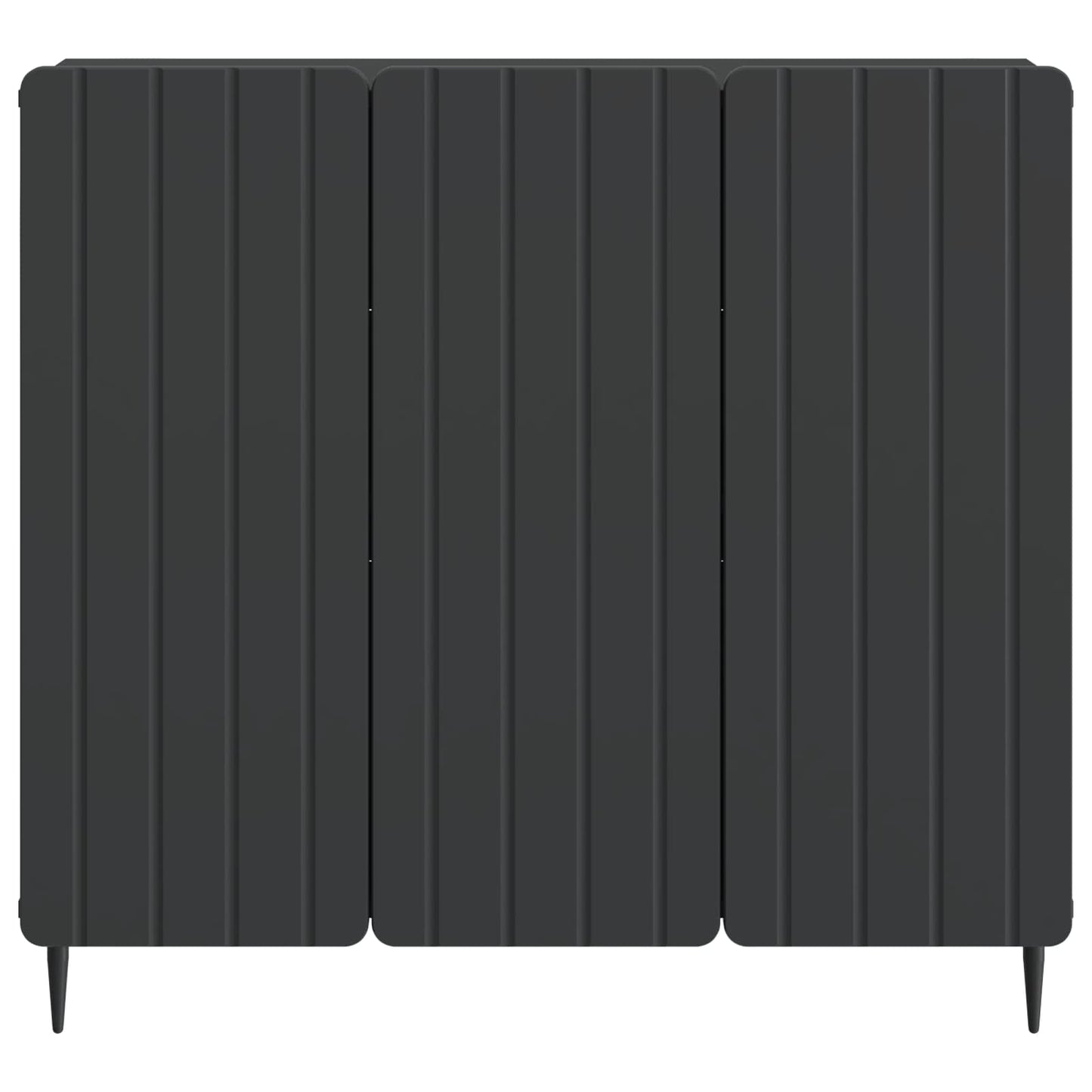 Sideboard Schwarz 89 x 34,5 x 82 cm Holzwerkstoff