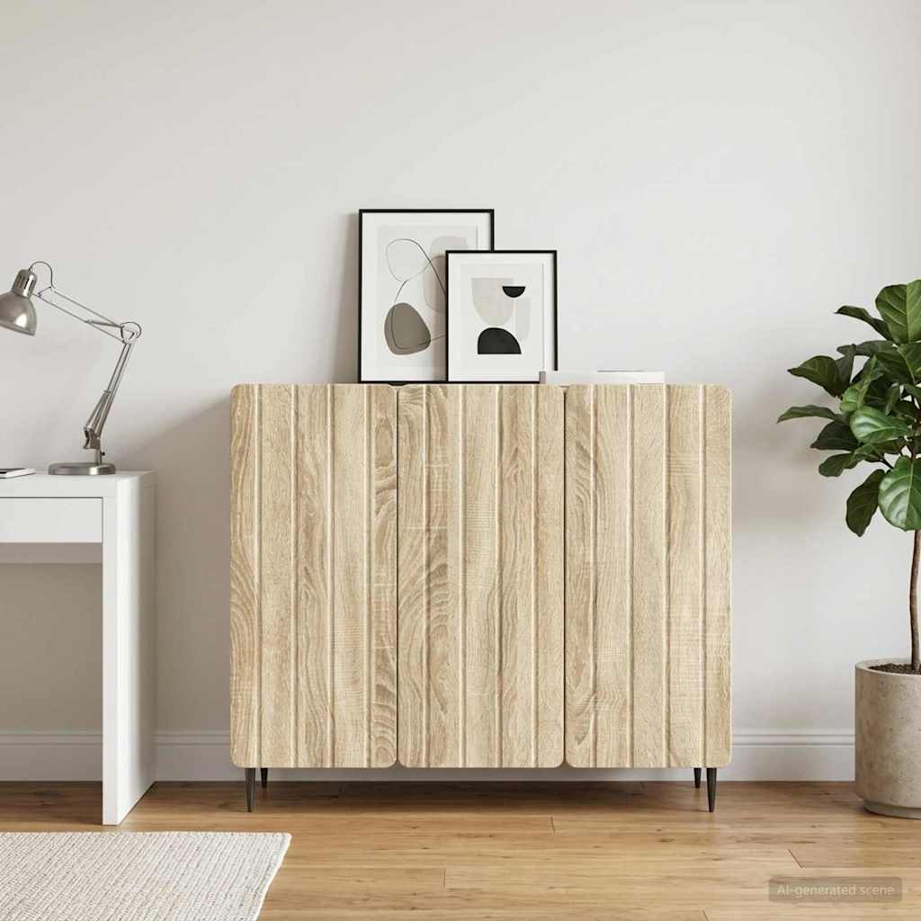 Sideboard Sonoma-Eiche 89 x 34,5 x 82 cm Holzwerkstoff