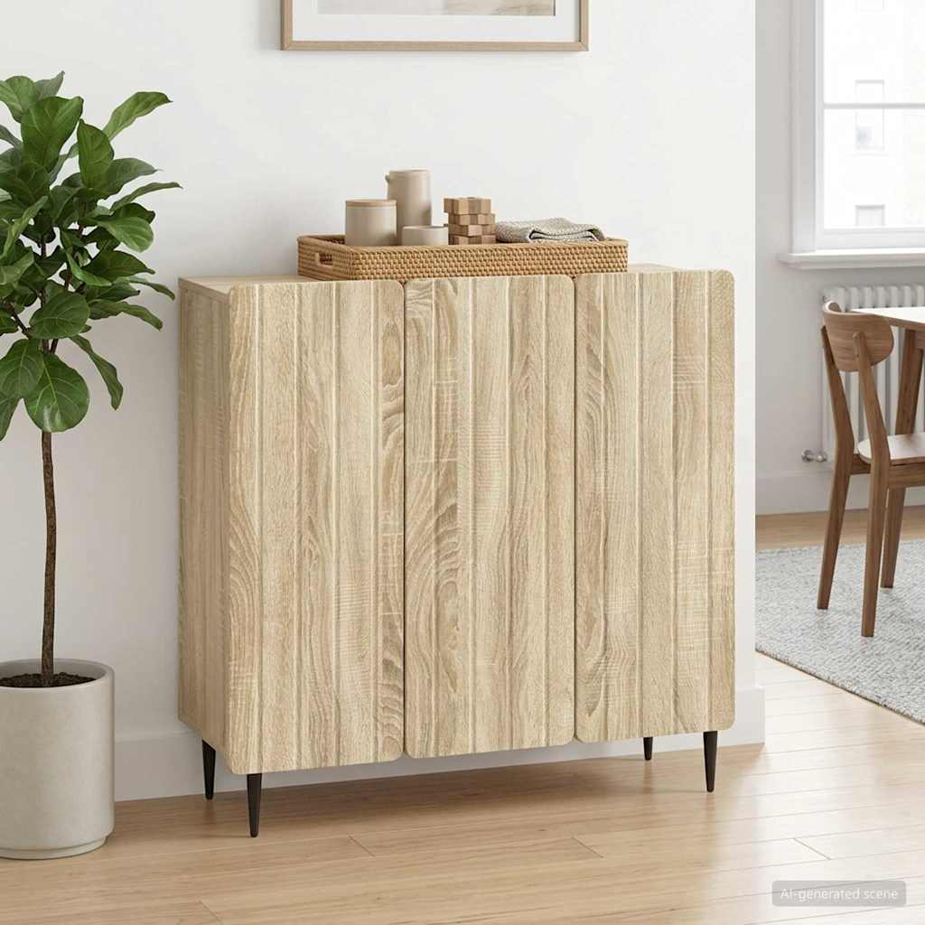 Sideboard Sonoma-Eiche 89 x 34,5 x 82 cm Holzwerkstoff