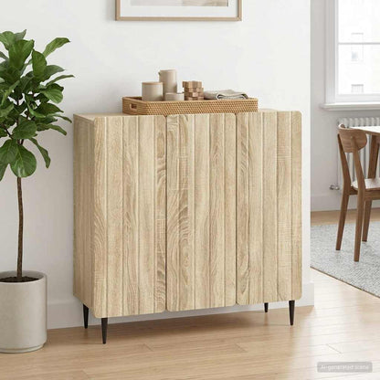 Sideboard Sonoma-Eiche 89 x 34,5 x 82 cm Holzwerkstoff