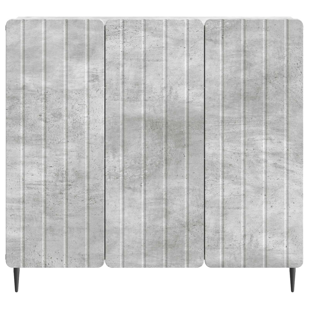 Sideboard Betongrau 89 x 34,5 x 82 cm Holzwerkstoff