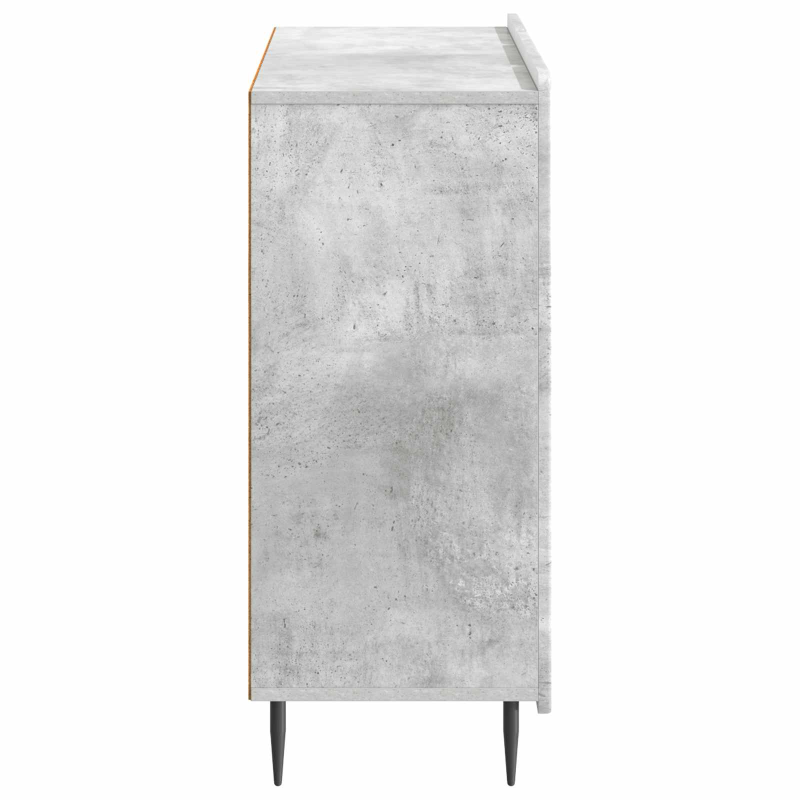 Sideboard Betongrau 89 x 34,5 x 82 cm Holzwerkstoff