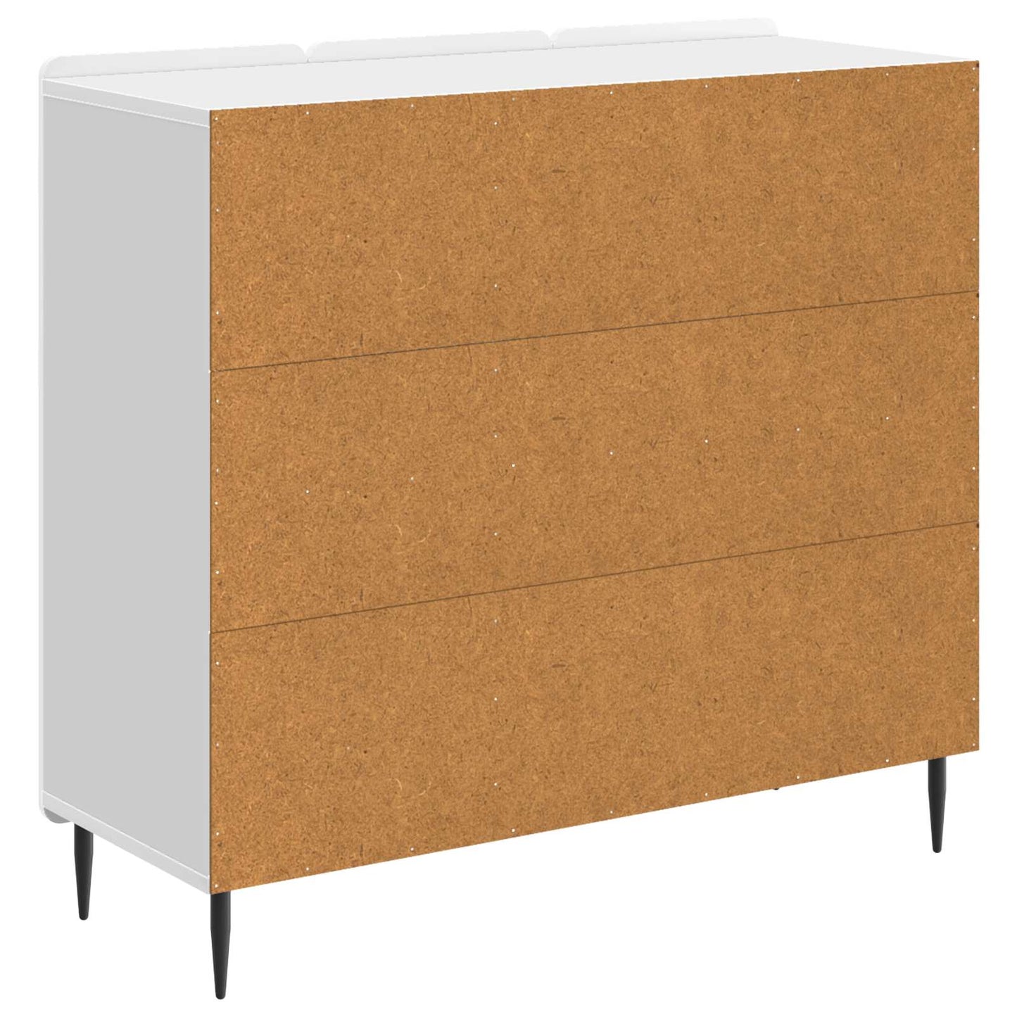 Sideboard Hochglanz Weiß 89 x 34,5 x 82 cm Holzwerkstoff