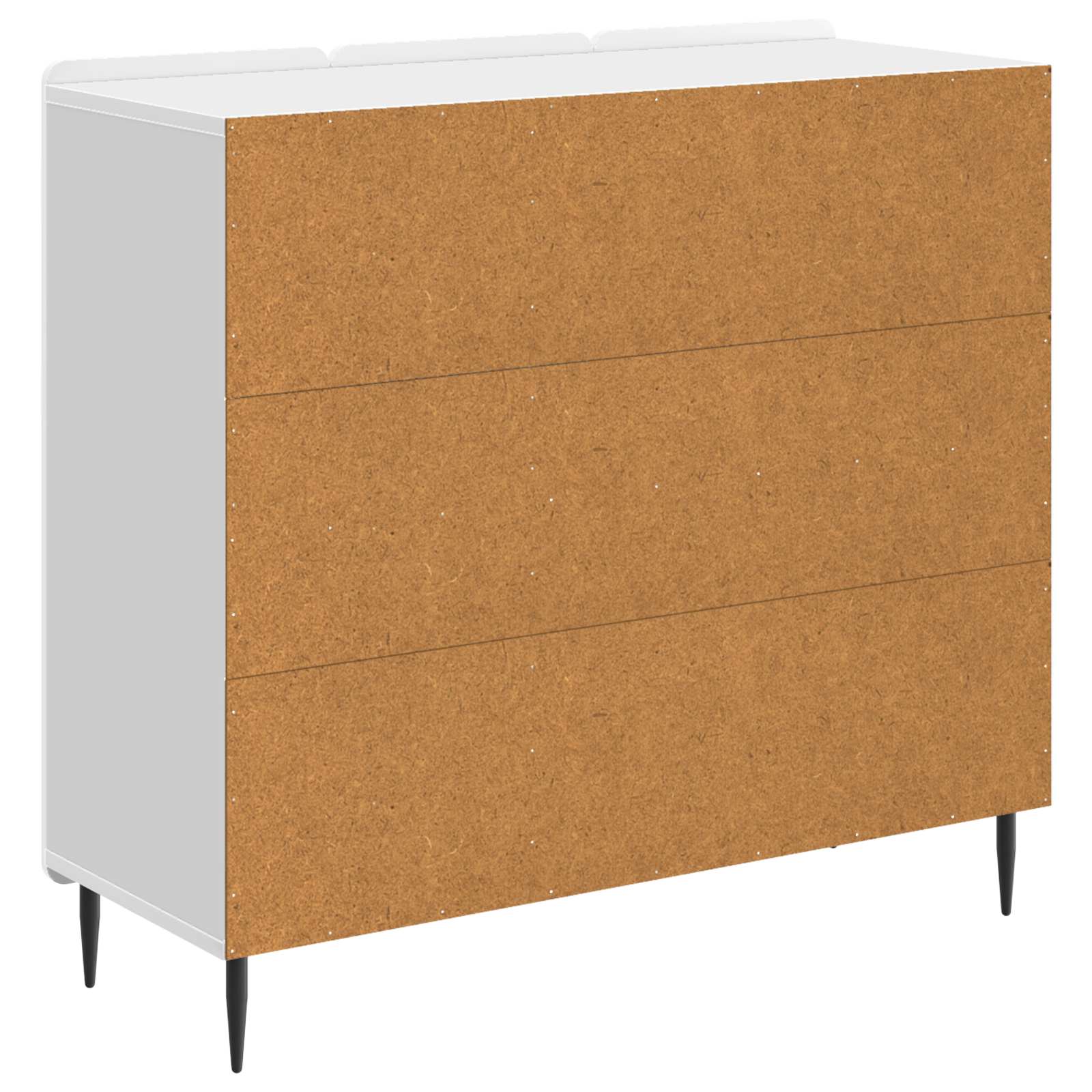 Sideboard Hochglanz Weiß 89 x 34,5 x 82 cm Holzwerkstoff