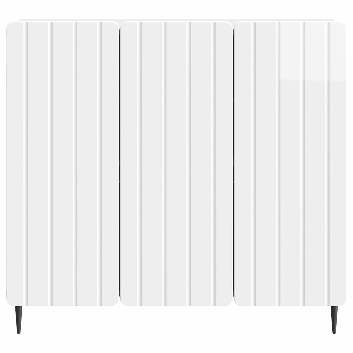 Sideboard Hochglanz Weiß 89 x 34,5 x 82 cm Holzwerkstoff