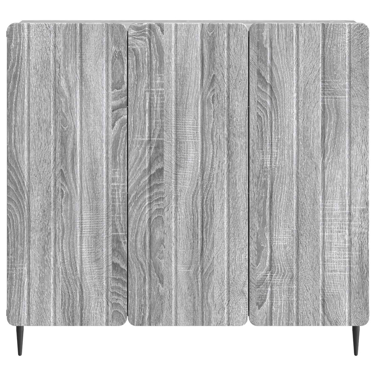 Sideboard Sonoma-Grau 89 x 34,5 x 82 cm Holzwerkstoff