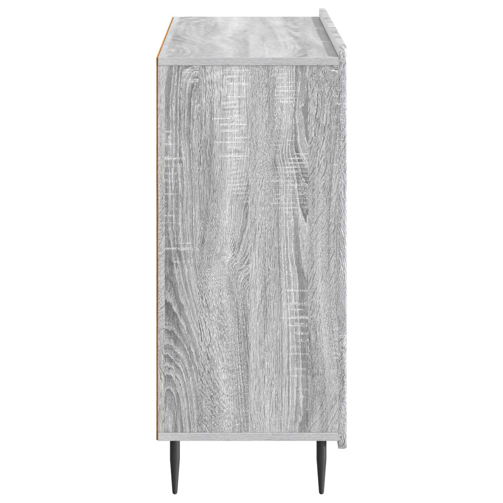 Sideboard Sonoma-Grau 89 x 34,5 x 82 cm Holzwerkstoff