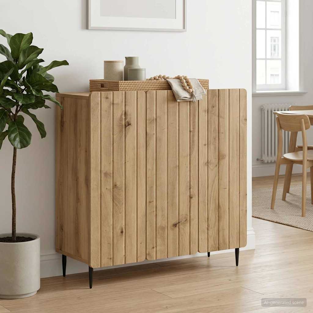 Sideboard Artisan-Eiche 89 x 34,5 x 82 cm Holzwerkstoff