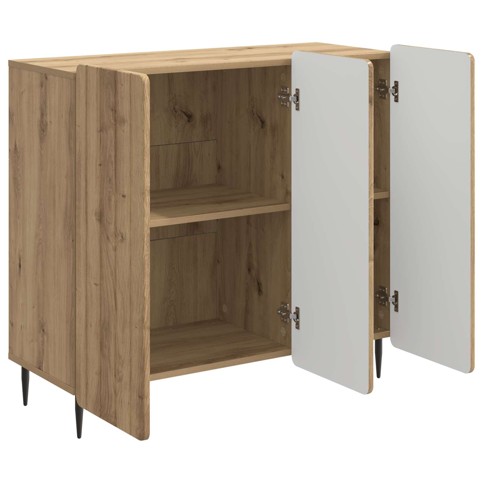 Sideboard Artisan-Eiche 89 x 34,5 x 82 cm Holzwerkstoff