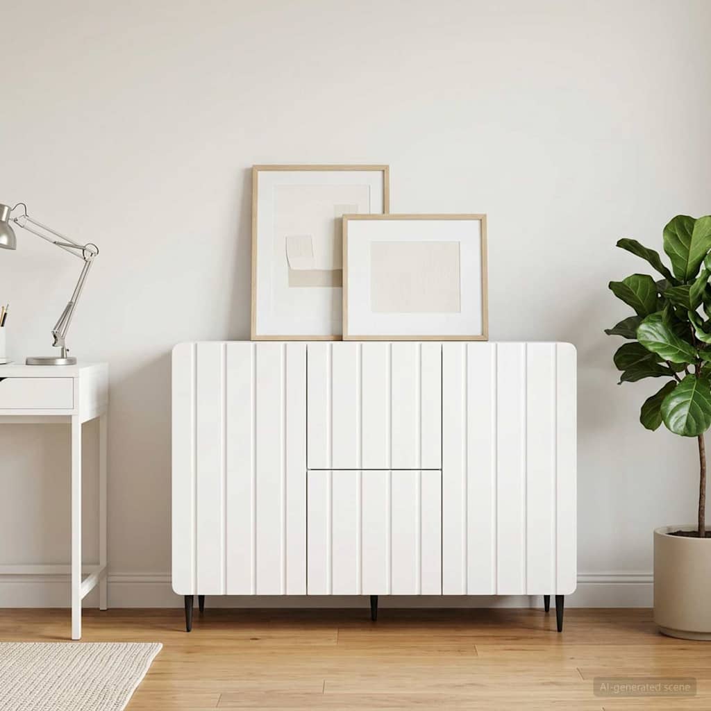 Sideboard Weiß 89 x 34,5 x 62 cm Holzwerkstoff