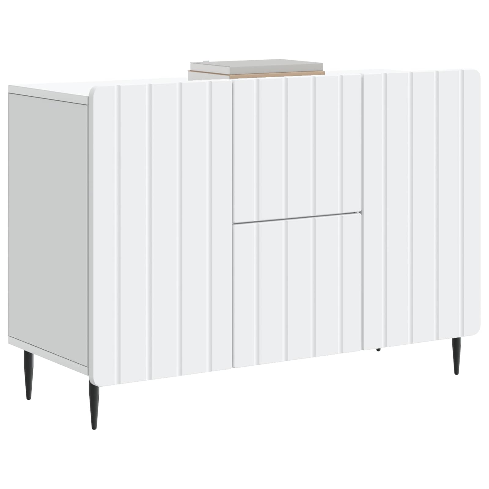 Sideboard Weiß 89 x 34,5 x 62 cm Holzwerkstoff