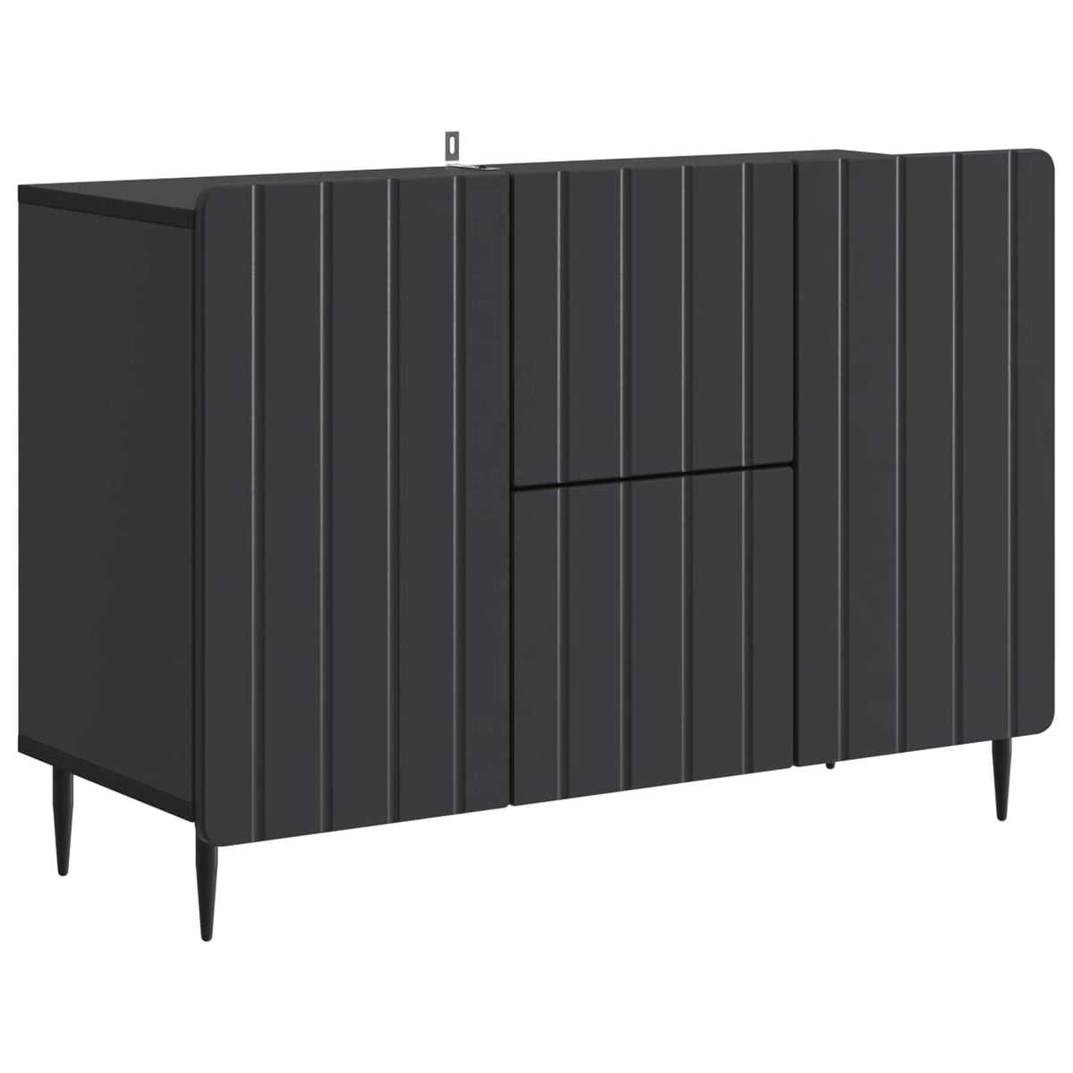 Sideboard Schwarz 89 x 34,5 x 62 cm Holzwerkstoff