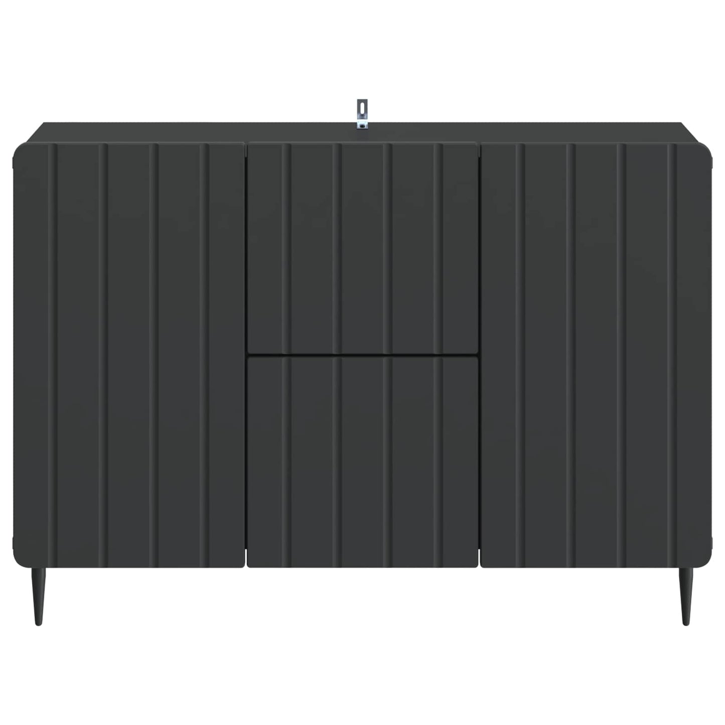 Sideboard Schwarz 89 x 34,5 x 62 cm Holzwerkstoff