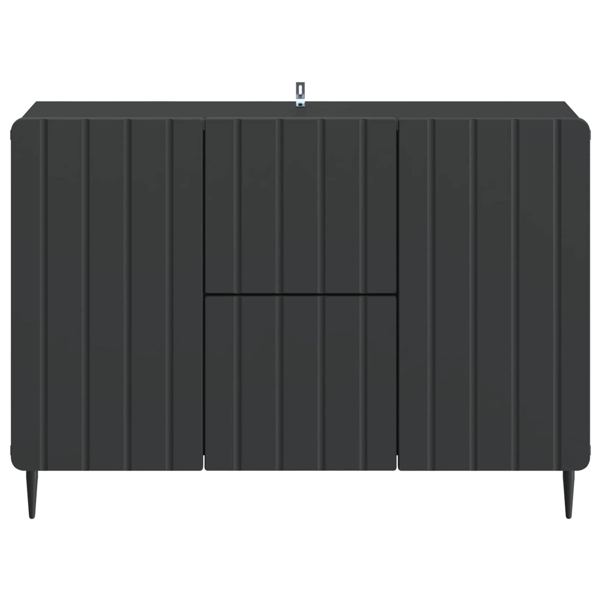 Sideboard Schwarz 89 x 34,5 x 62 cm Holzwerkstoff