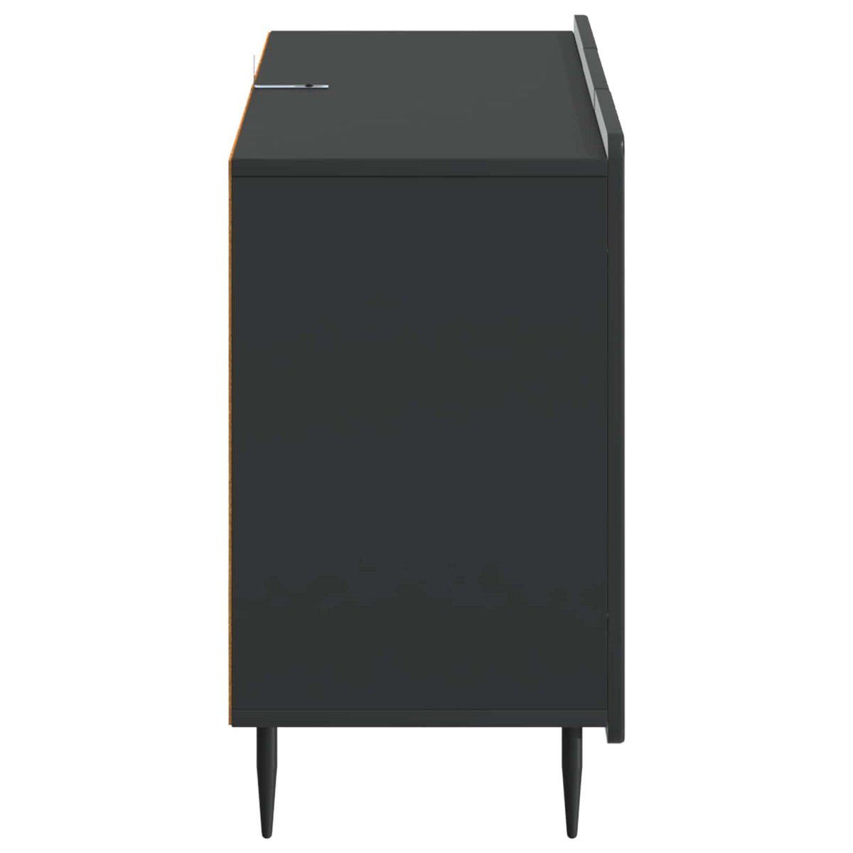 Sideboard Schwarz 89 x 34,5 x 62 cm Holzwerkstoff