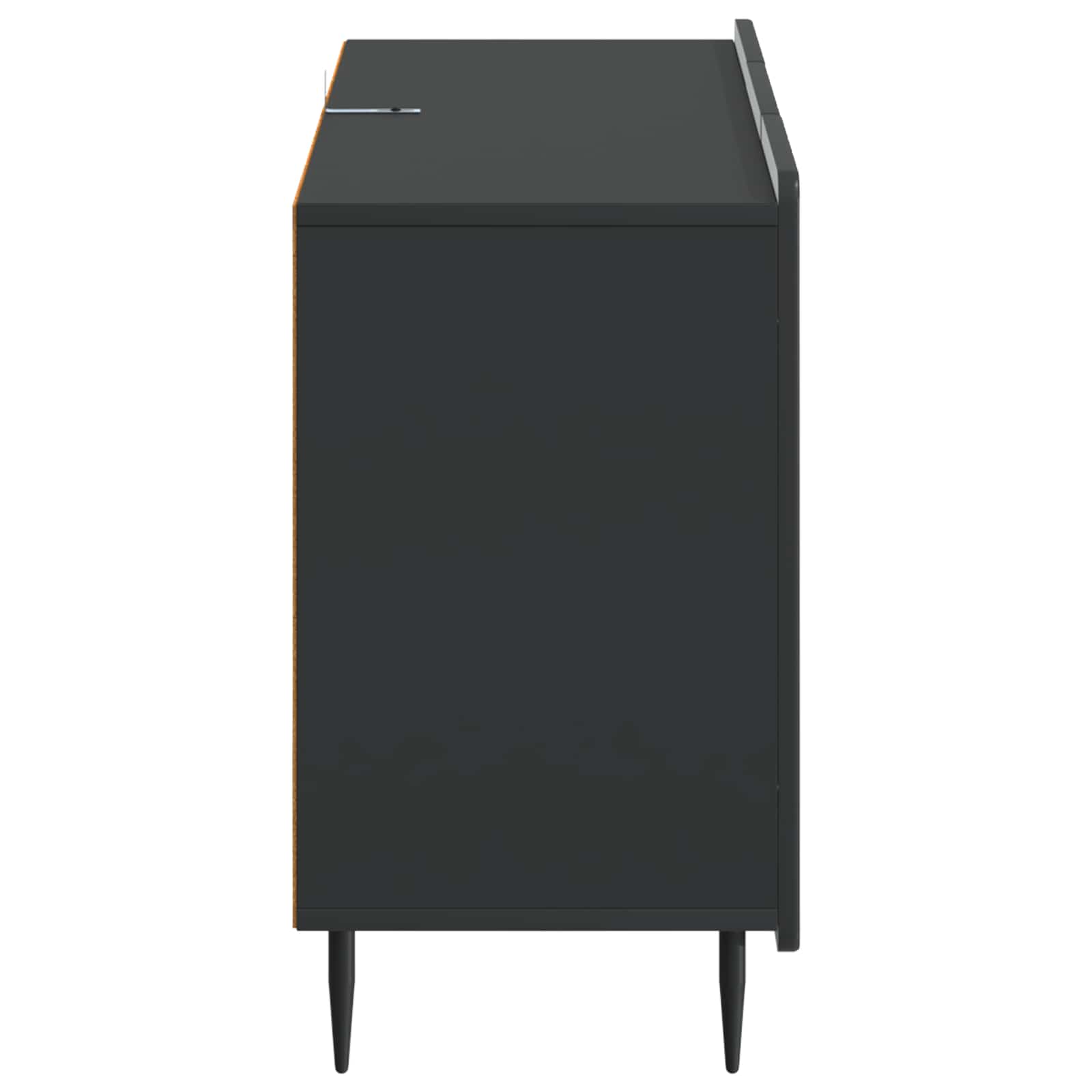 Sideboard Schwarz 89 x 34,5 x 62 cm Holzwerkstoff